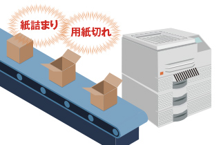 プリンター　用紙切れの見える化