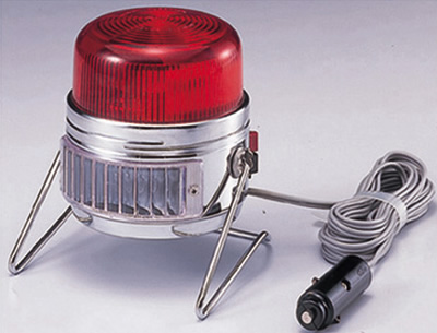 1965年（昭和40年）回転警示灯（パトライト）1号機SK-12型を開発、販売