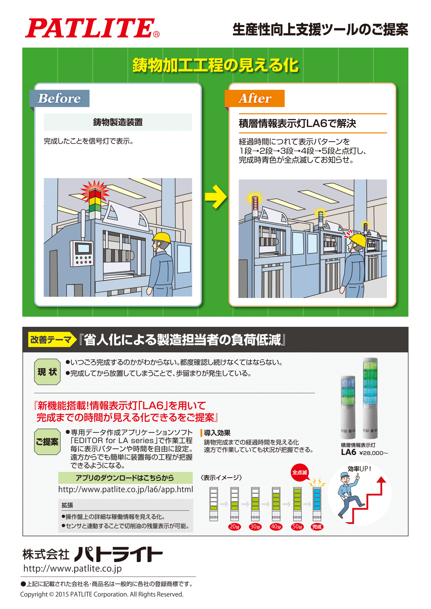 積層情報表示灯（Φ60） | LA6シリーズ | 製品概要