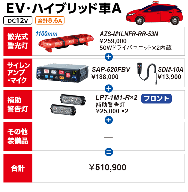 EV・ハイブリッド車A