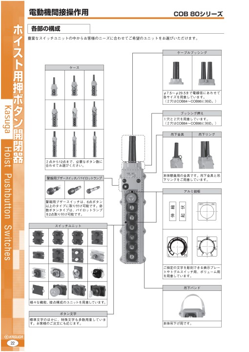 dcatal_動力・ホイスト用押ボタン開閉器