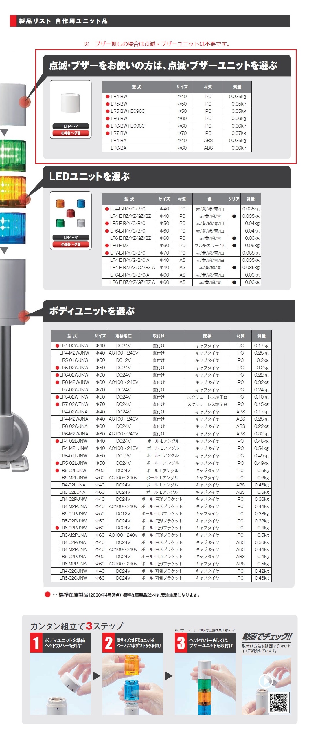 買い物 <br>パトライト SZ-30L 取付けポール